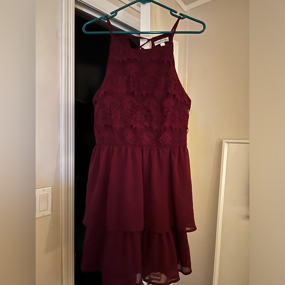 Xtraordinary brand maroon dress size large